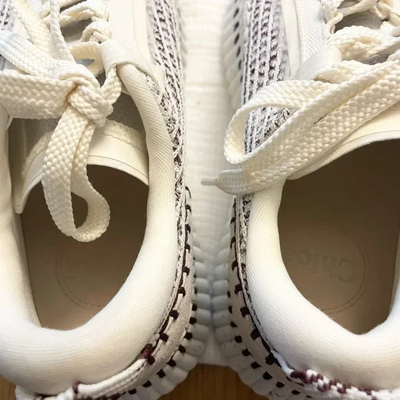 CHLOE Nama Embroidered Suede Mesh Sneakers Size EU 36 - Picture 11 of 16